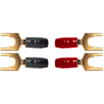 IXOS 207 24kt Gold Spades With Dual Set Screws 2 Pair