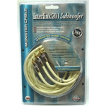 MONSTER CABLE Interlink 201 Subwoofer Cable w/ Y Kit 26ft