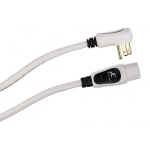 ETHEREAL Right Angle AC Power Cord High Performance 14awg 1.6ft White