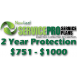 NEW LEAF Service Pro 2 Year Total Protection Plan ($751 to $1000)