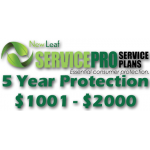 NEW LEAF Service Pro 5 Year Total Protection Plan ($1001 to $2000)