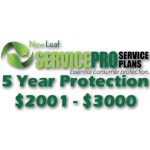 NEW LEAF Service Pro 5 Year Total Protection Plan ($2001 to $3000)