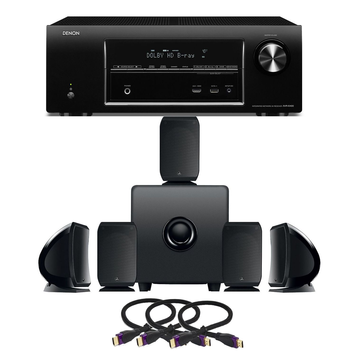 DENON AVRX1000 5.1 Airplay Receiver & Focal Sib/Cub 3 Speaker Package