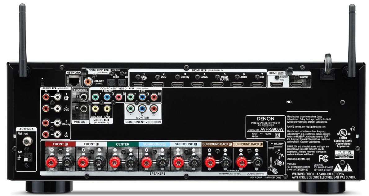 DENON AVRS900W 7.2 4K Ultra HD Receiver WiFi/Bluetooth/AirPlay