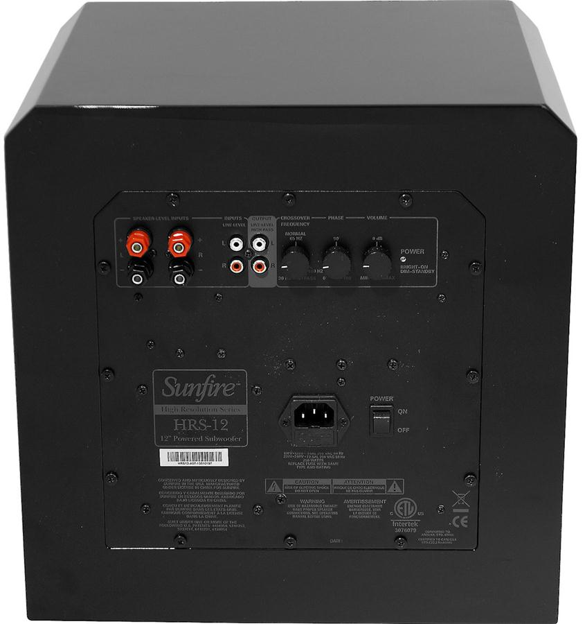 SUNFIRE HRS12 12" 1000 Watt High Resolution Series Subwoofer