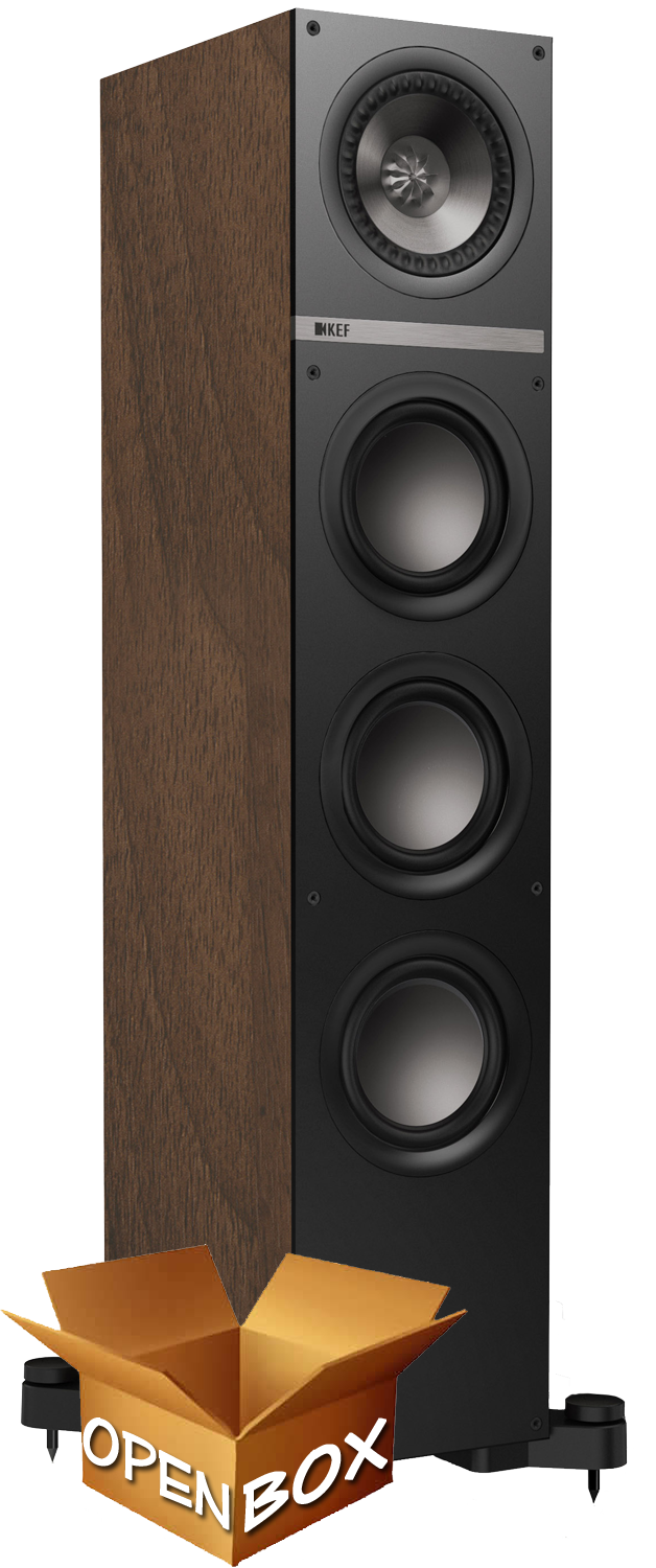 KEF Q700 Q Series 6.5" Floorstanding Speaker Walnut Each Accessories4less