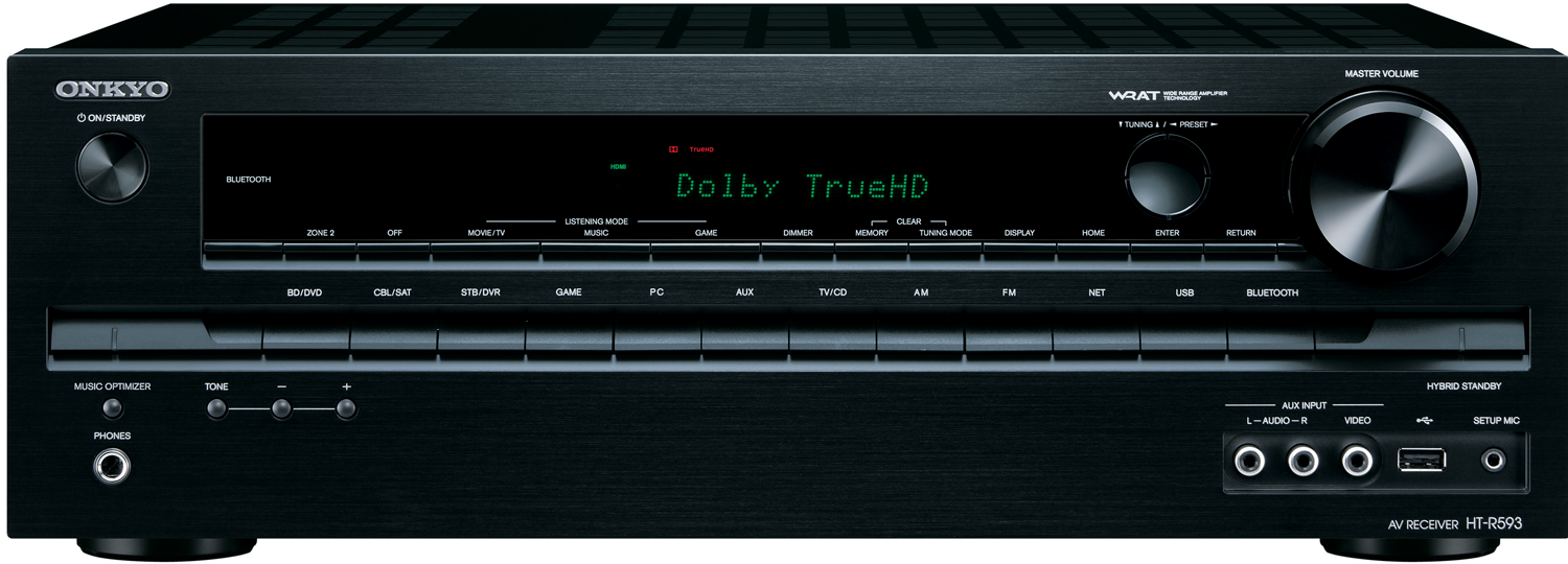 ONKYO HTR593 5.2Ch x 65 Watts Networking A/V Receiver Accessories4less