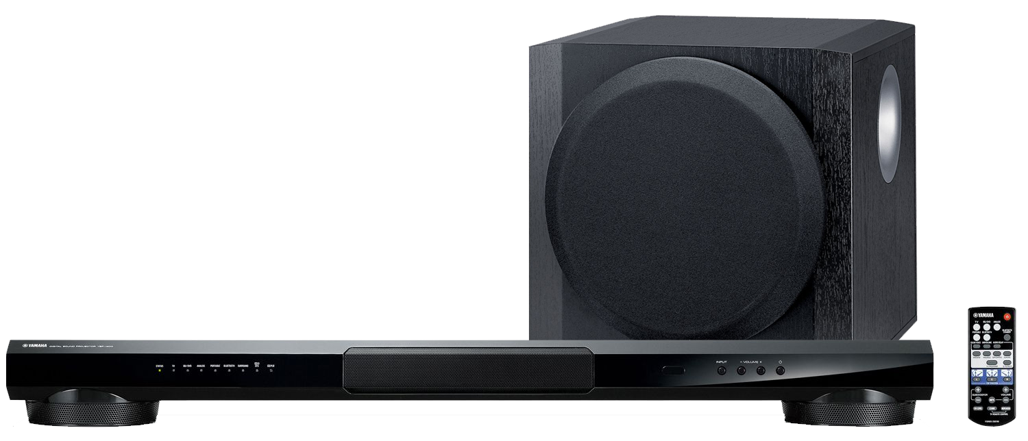 YAMAHA YSP1400 DSP Powered Soundbar & YSTSW216 10" 100 Watt Powered