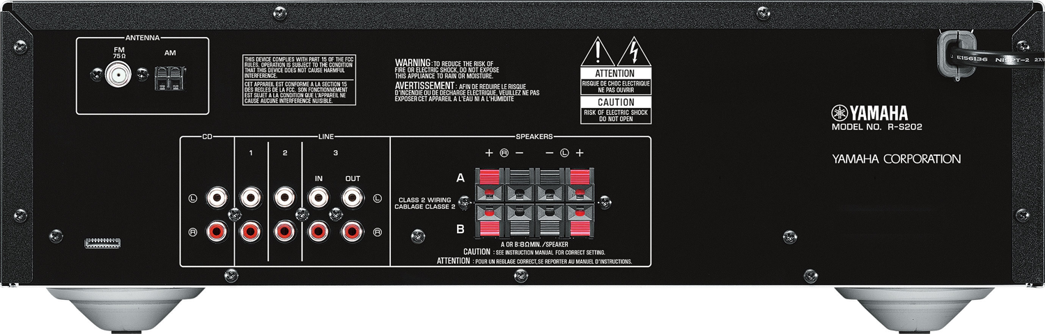 YAMAHA R-S202 2-Ch x 100 Watts Natural Sound Stereo Receiver