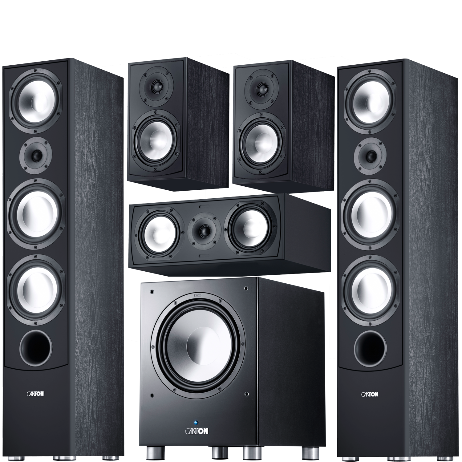 CANTON GLE 5.1 Speaker Package w/ Subwoofer Accessories4less