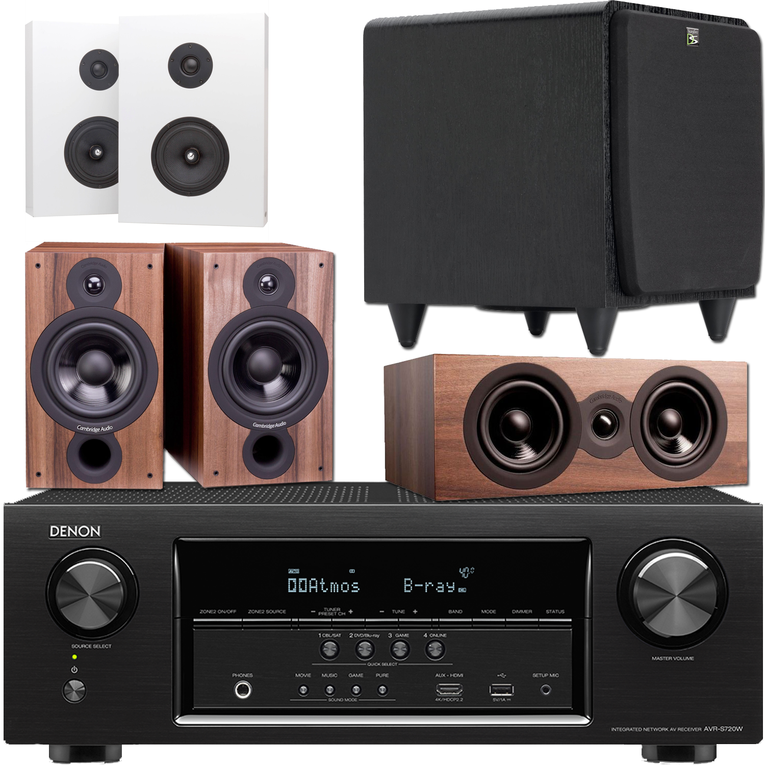 DENON AVRS720W, Cambrdige Audio Speakers, Sunfire SDS Subwoofer