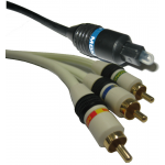 MONSTER CABLE MV1CVFO Component Video w/ Optic Cable 2m 6.5ft