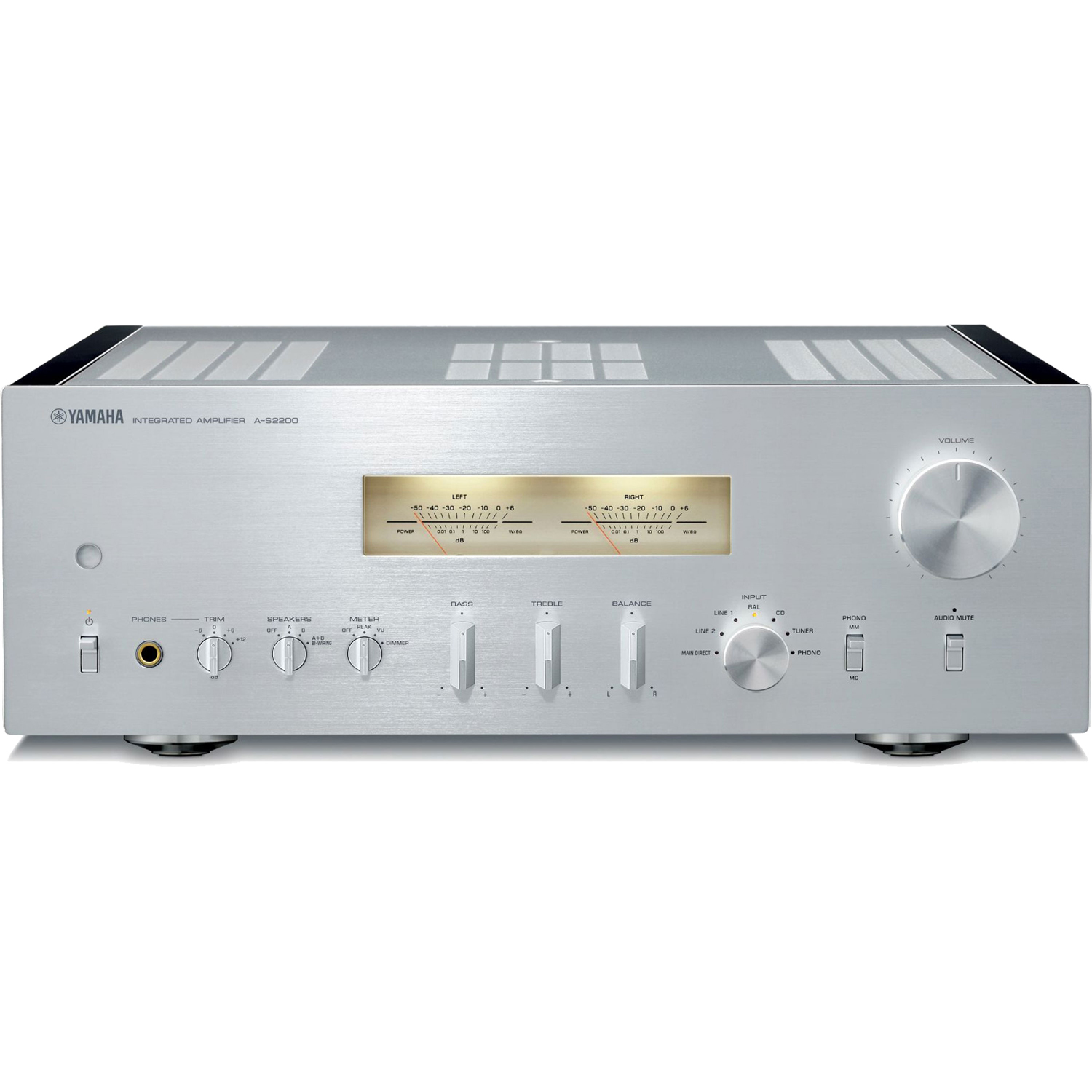 YAMAHA A-S2200 2-Ch x 90 Watts Integrated Stereo Amplifier Silver
