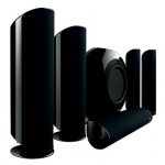 KEF Kht5005.2 Home Theater Speaker System In Gloss Black