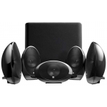 KEF Kht1005.2 5.1 Sattelite Subwoofer Speaker Package Gloss Black 