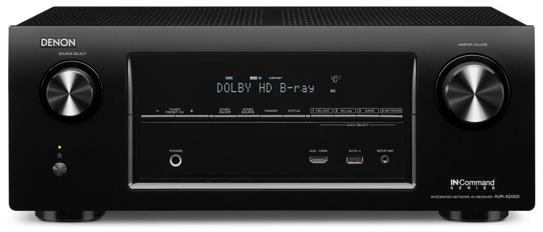 DENON AVR-X2000 7.1-Ch x 95 Watts A/V Receiver