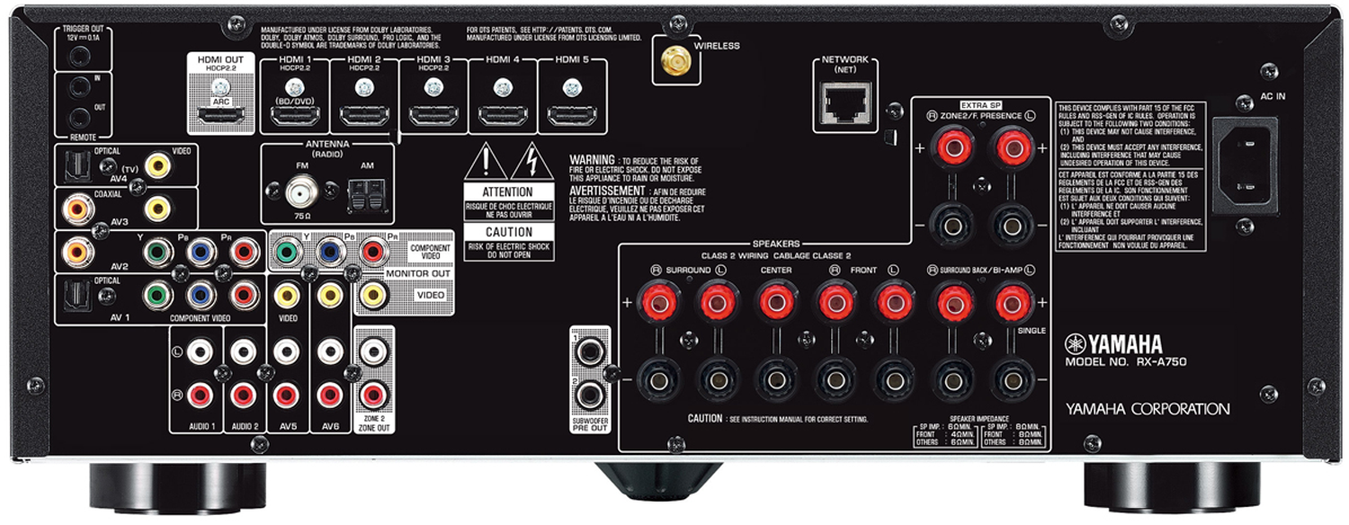 YAMAHA RX-A750 7.2-Ch x 90 Watts Networking A/V receiver | Accessories4less