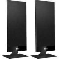 KEF T101 PAIR 4.5" 2-Way On-Wall Speakers Black