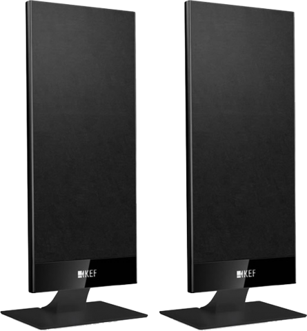 KEF T101 PAIR 4.5" 2-Way On-Wall Speakers Black