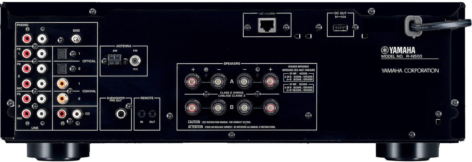 YAMAHA RN500 2Ch x 80 Watts Networking Stereo Receiver Accessories4less