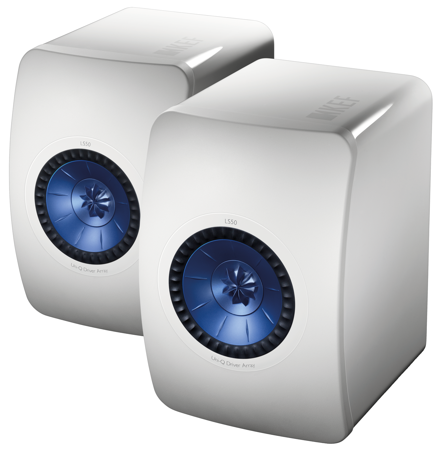 KEF LS50 PAIR 5.25" 2Way Mini Monitor Gloss White Accessories4less