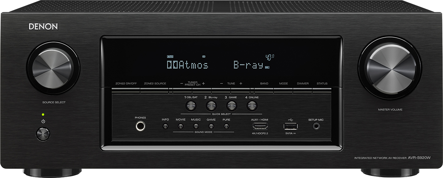 DENON AVR-S920W 7.2-Ch x 90 Watts Networking A/V Receiver