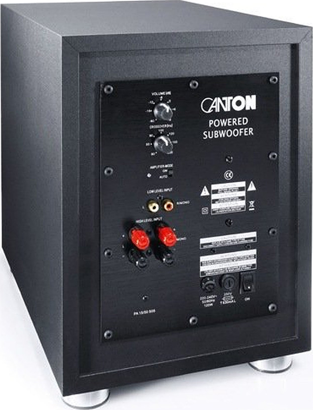 CANTON Sub 10.2 10" 300 Watt Powered Subwoofer Black Accessories4less