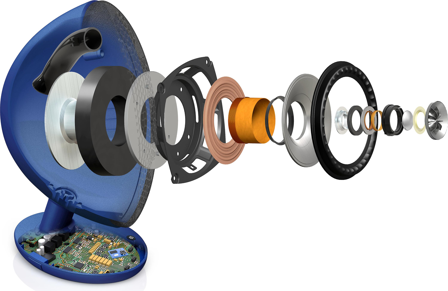 KEF EGG Powered Desktop Speakers w/ Bluetooth Black Accessories4less