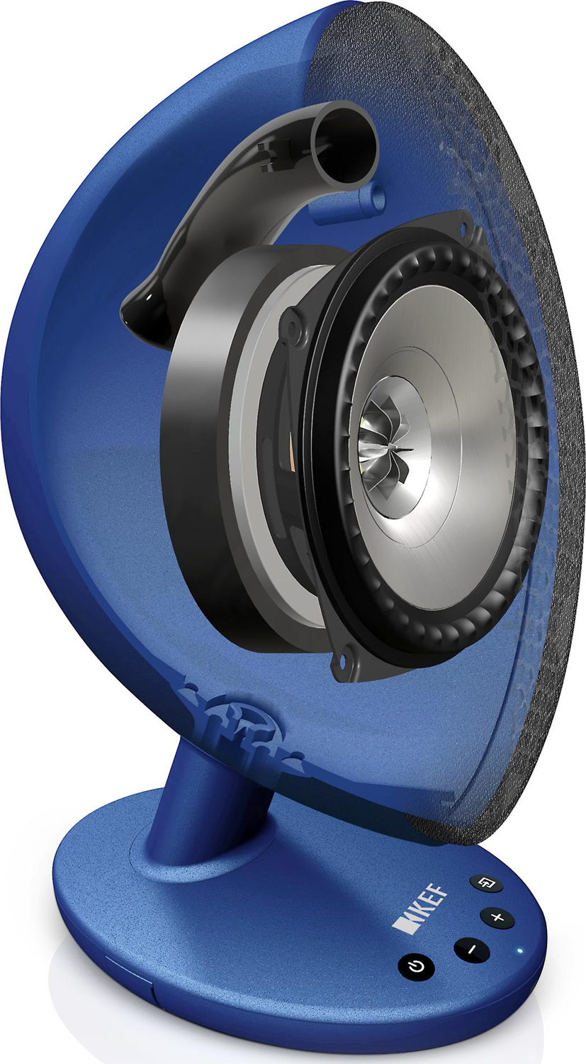 KEF EGG Powered Desktop Speakers w/ Bluetooth Blue Accessories4less