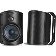 POLK AUDIO Atrium 4 4.5" 2-Way Outdoor Speaker Black Pair