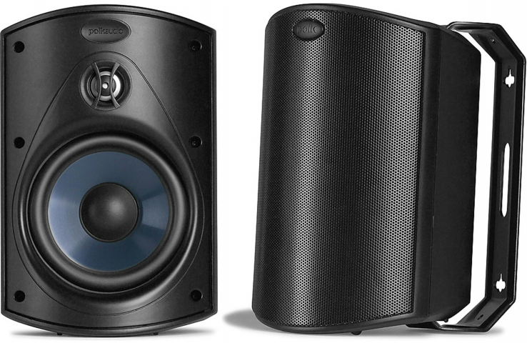 POLK AUDIO Atrium 4 PAIR 4.5" 2-Way Outdoor Speaker Black