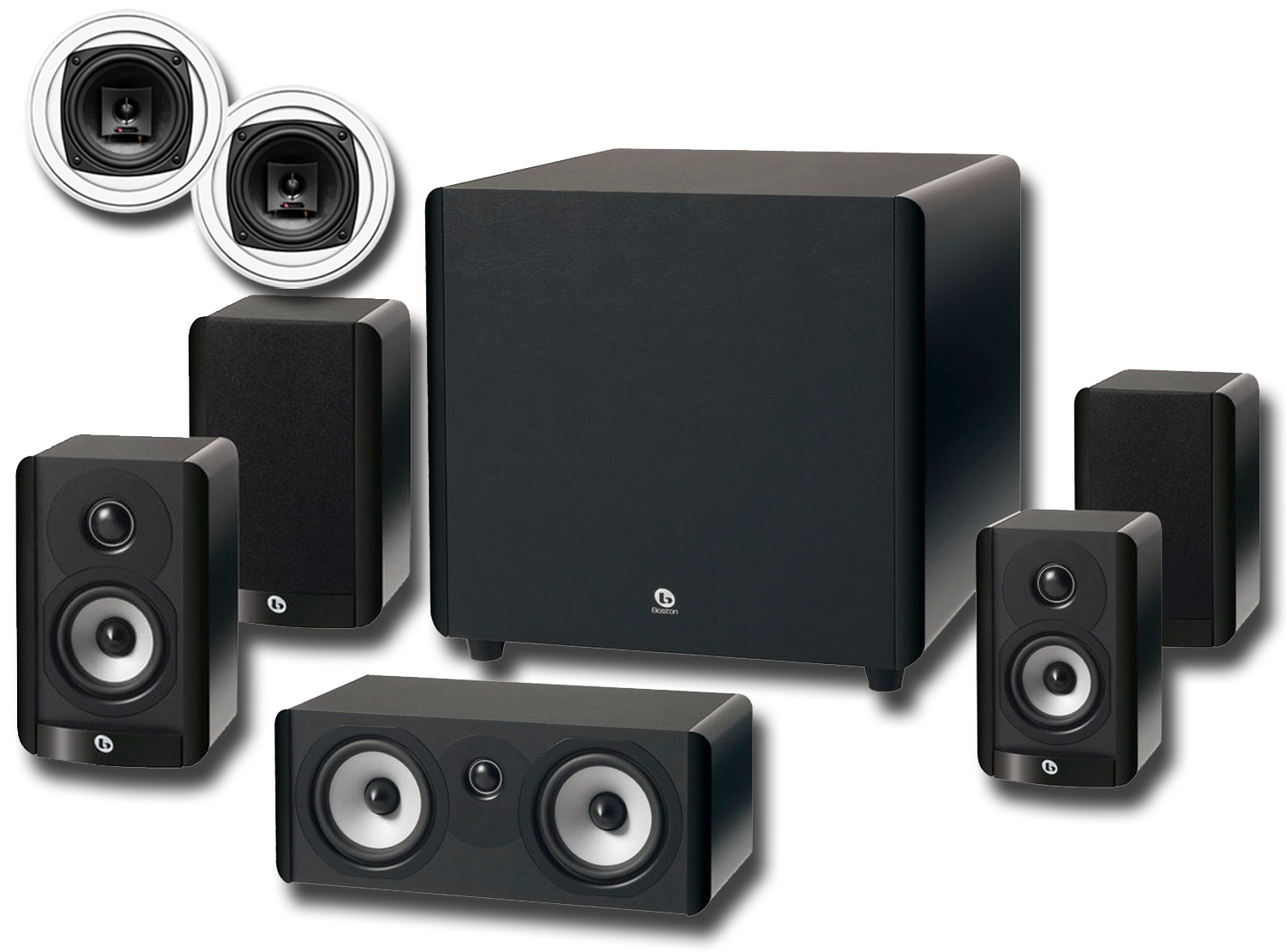 Home Theater Speakers >> Boston Acoustics A Series 5 1 2 Home Theater Speaker Package Home Theater Speakers >> Boston Acoustics A Series 5 1 2 Home Theater Speaker Package