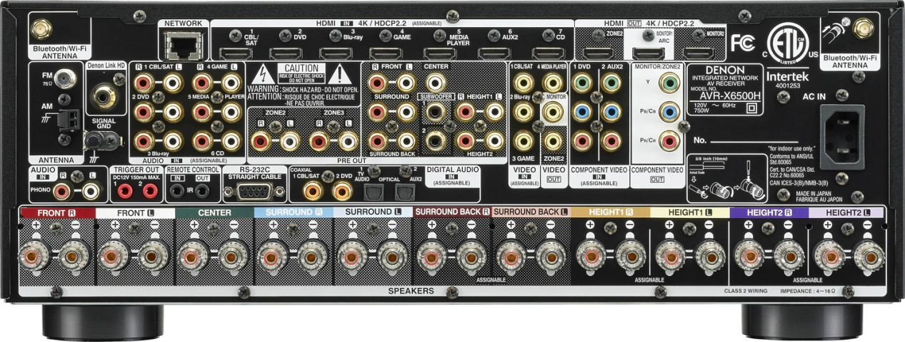 DENON AVR-X6500H 11.2-Ch x 140 Watts A/V Receiver w/HEOS | Accessories4less