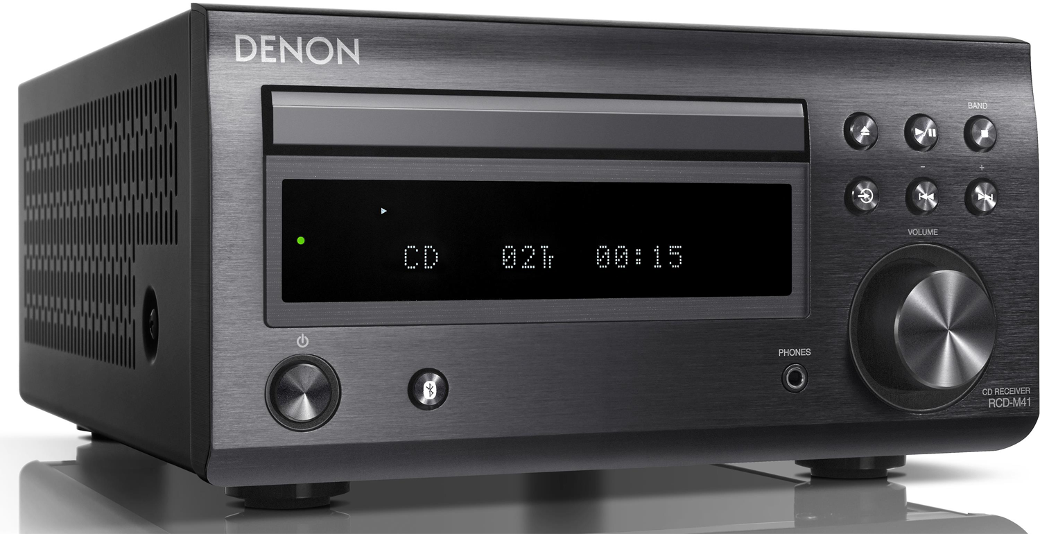 DENON DM41 CD/FM Micro Desktop Stereo System w/Bluetooth