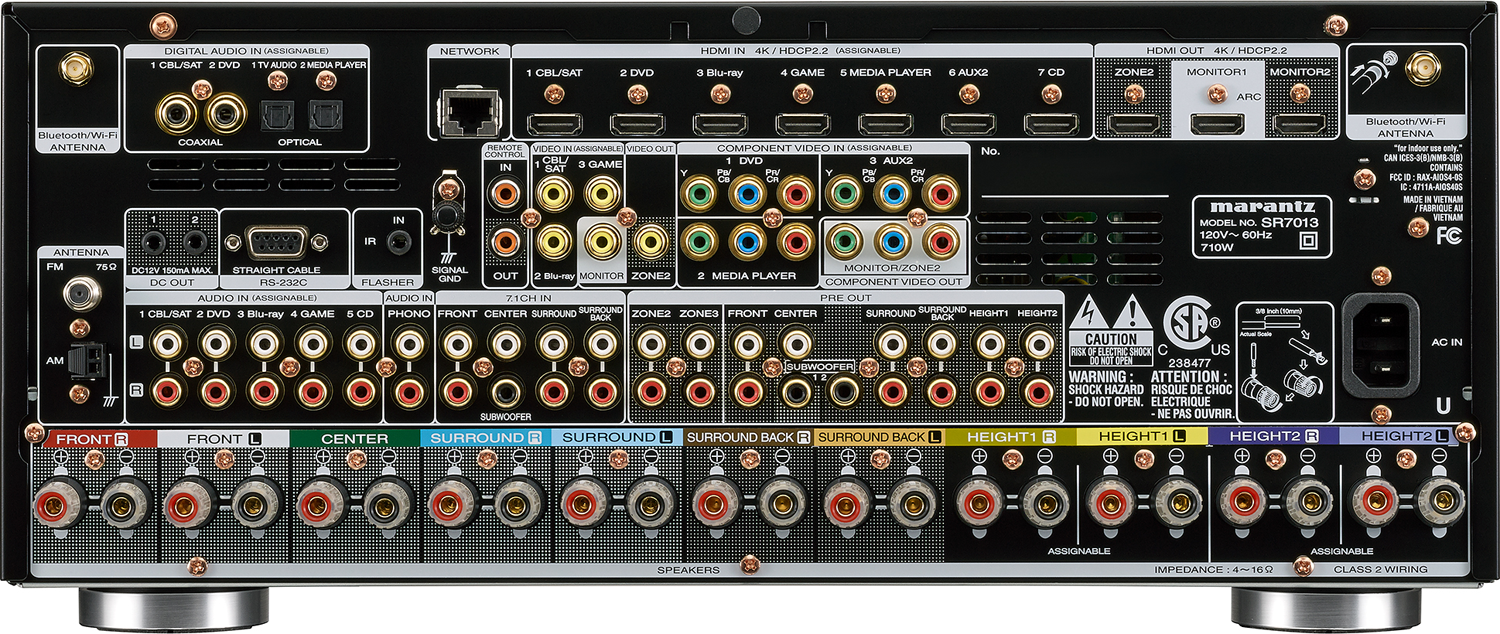 MARANTZ SR7013 9.2Ch x 125 Watts A/V Receiver w/HEOS Accessories4less