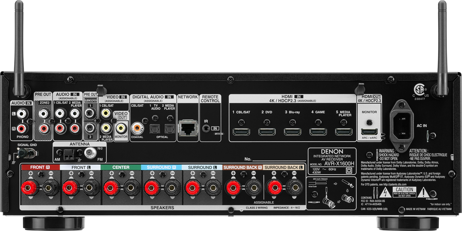 denon avr x1400h alexa