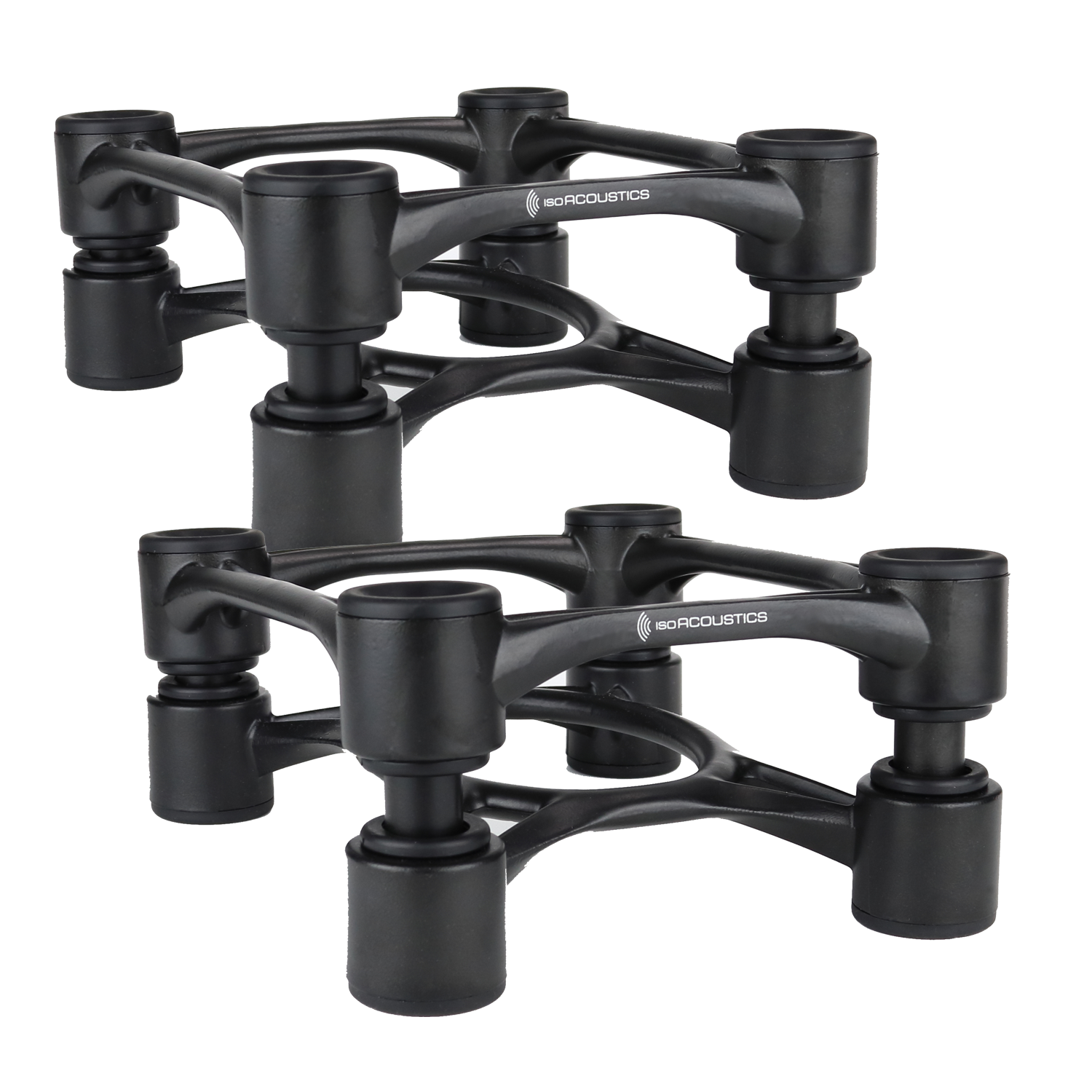 ISOACOUSTICS Aperta Speaker Isolation Stands Black Pair Accessories4less
