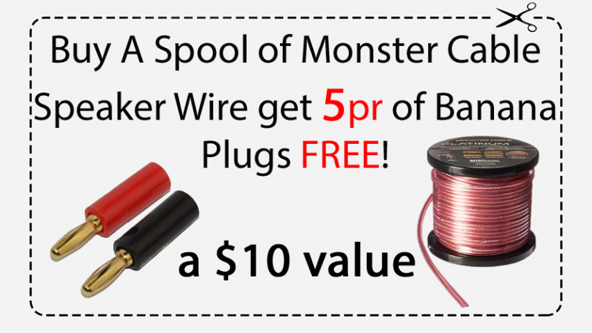 monster xp speaker cable with magnetic flux tube