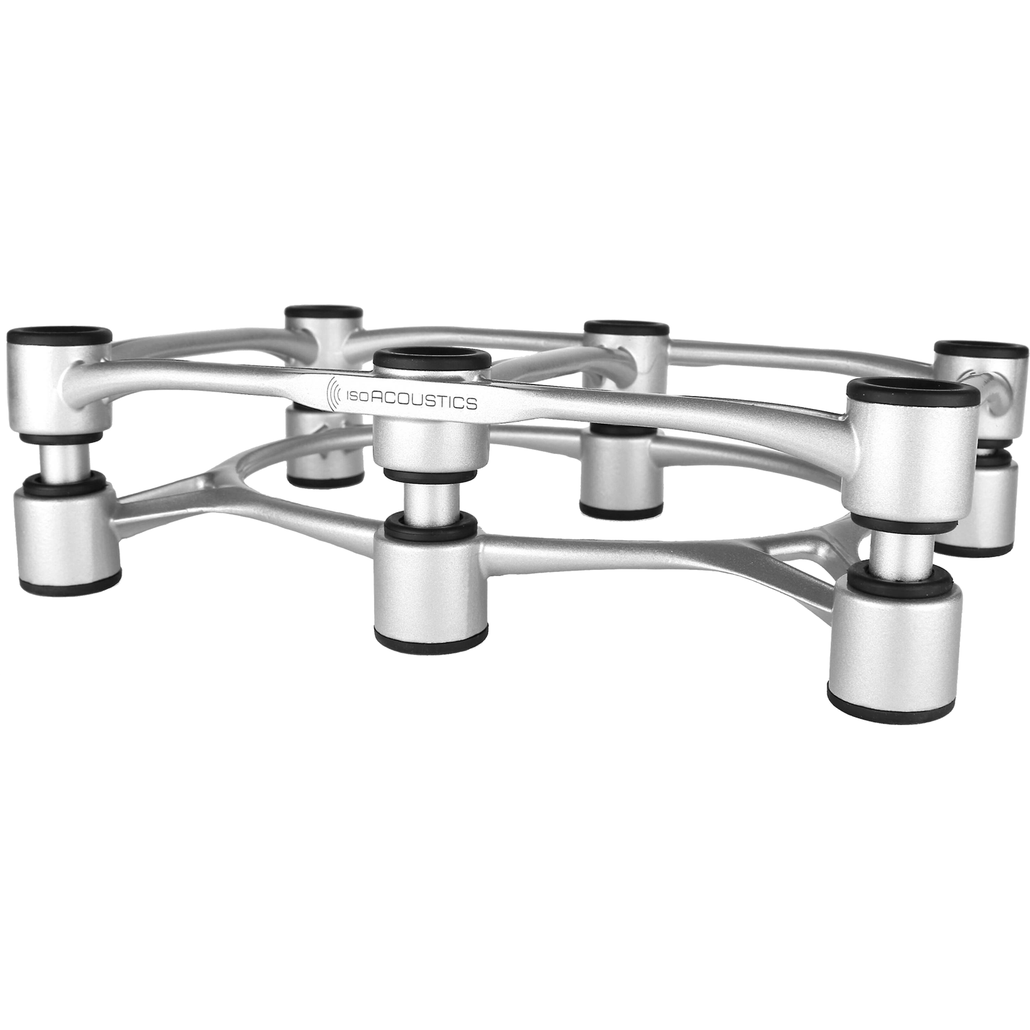 ISOACOUSTICS Aperta 300 Speaker Isolation stands Silver Accessories4less