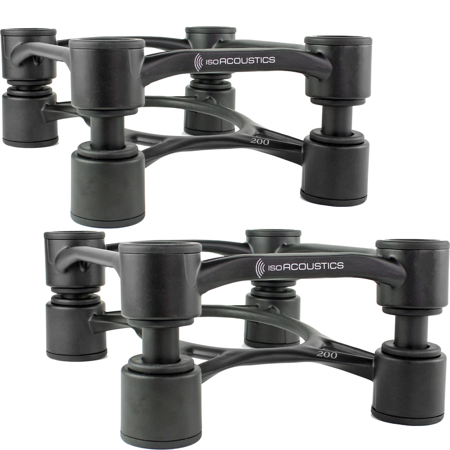 ISOACOUSTICS Aperta 200 Speaker isolation stands Black Pair