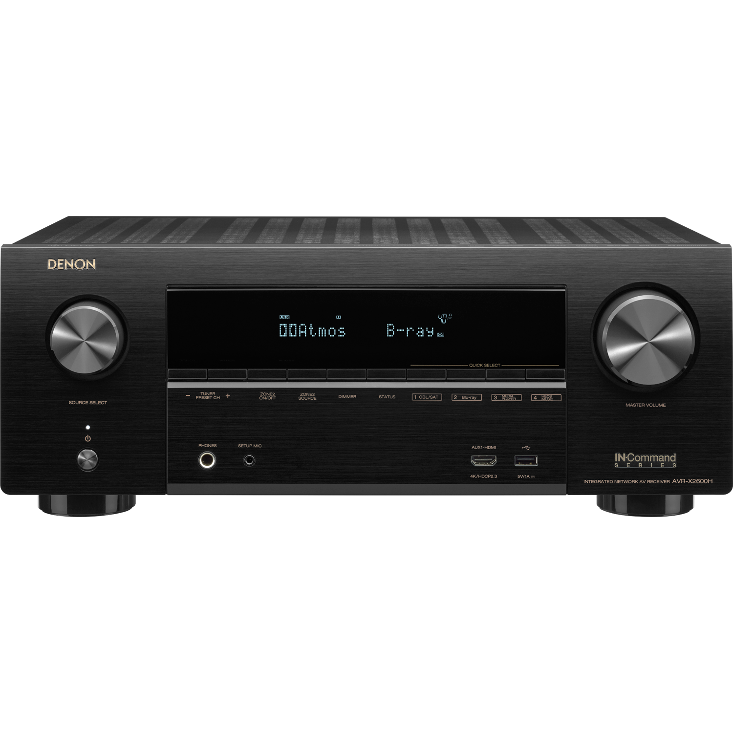 DENON AVRX2600H 7.2Ch x 95 Watts A/V Receiver w/HEOS Accessories4less