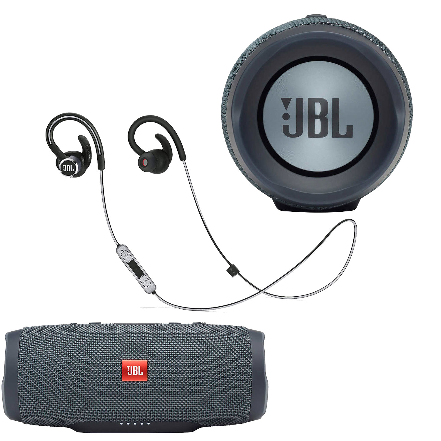 JBL Charge Essential, Horizon & Reflect Contour 2 Bundle OPEN BOX