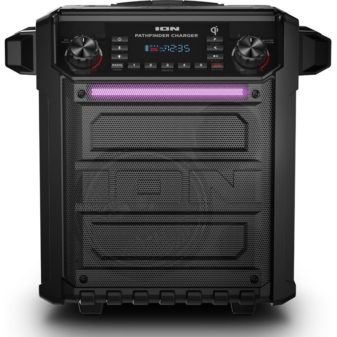 ION AUDIO Pathfinder Charger All-Weather Speaker with Wireless Charging OPEN BOX