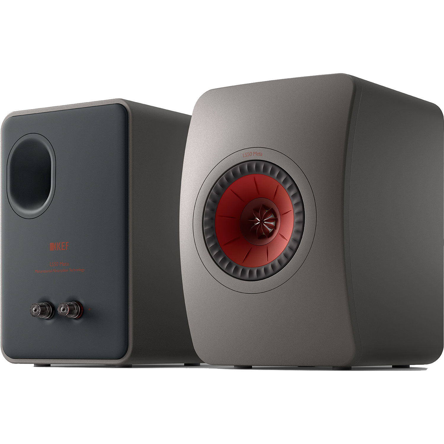 KEF LS50 PAIR Meta Bookshelf Speakers Titanium