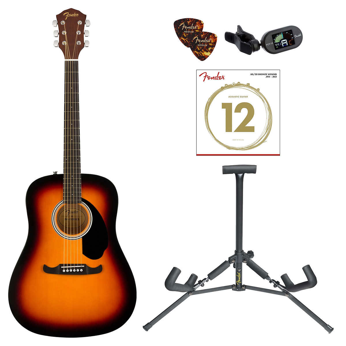FENDER FA-125 Acoustic Guitar only USED | Accessories4less