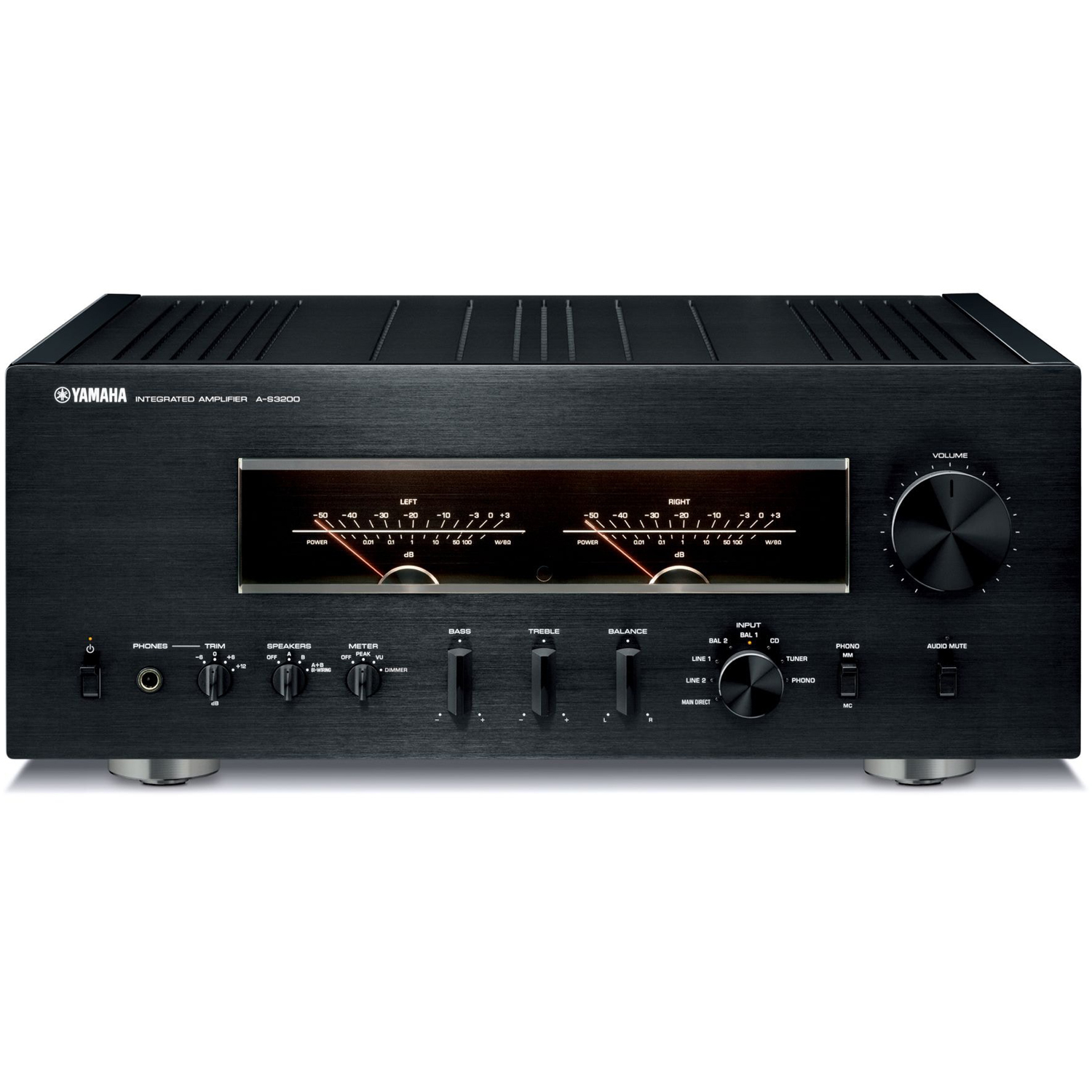 YAMAHA A-S3200 2-Ch x 100 Watts Integrated Stereo Amplifier Black