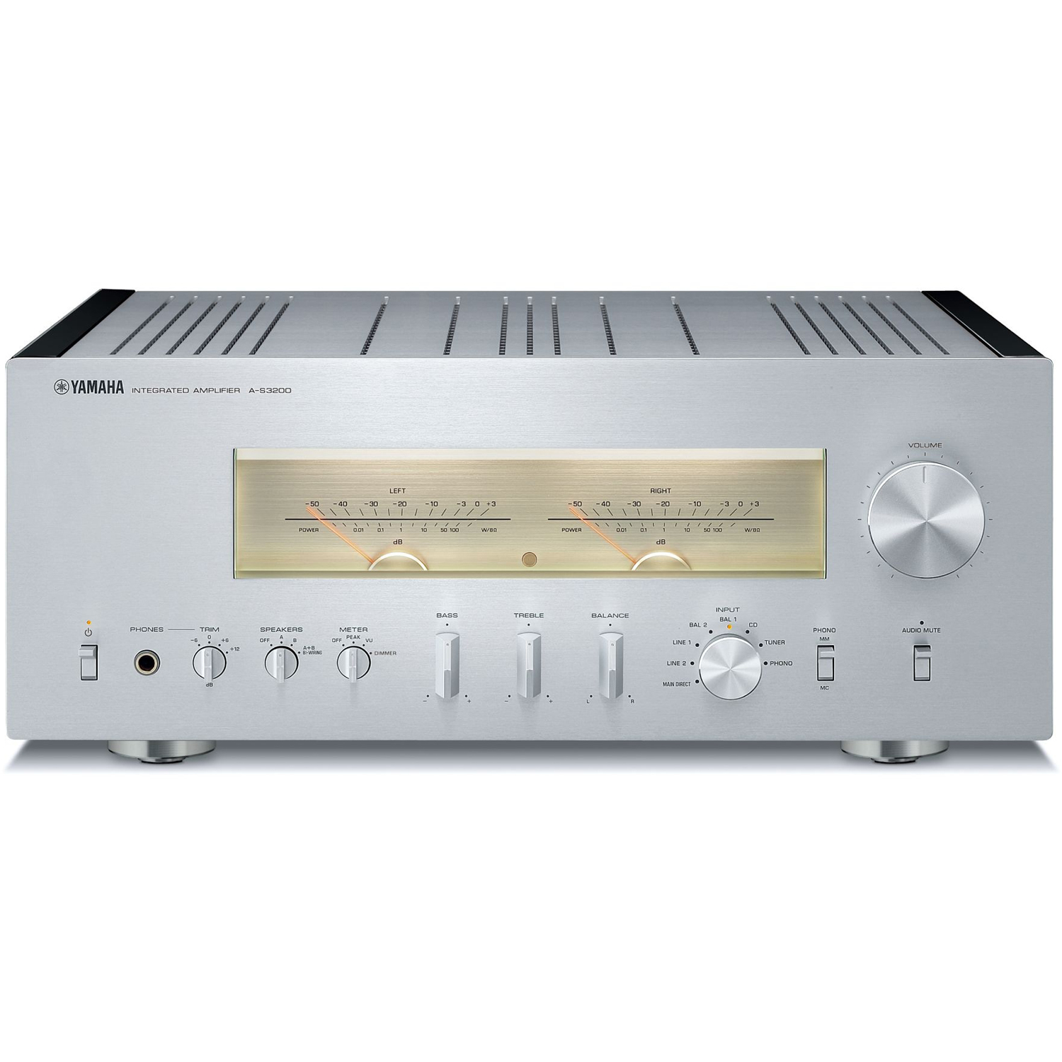 YAMAHA A-S3200 Stereo 200W Integrated Amplifier Silver | Accessories4less