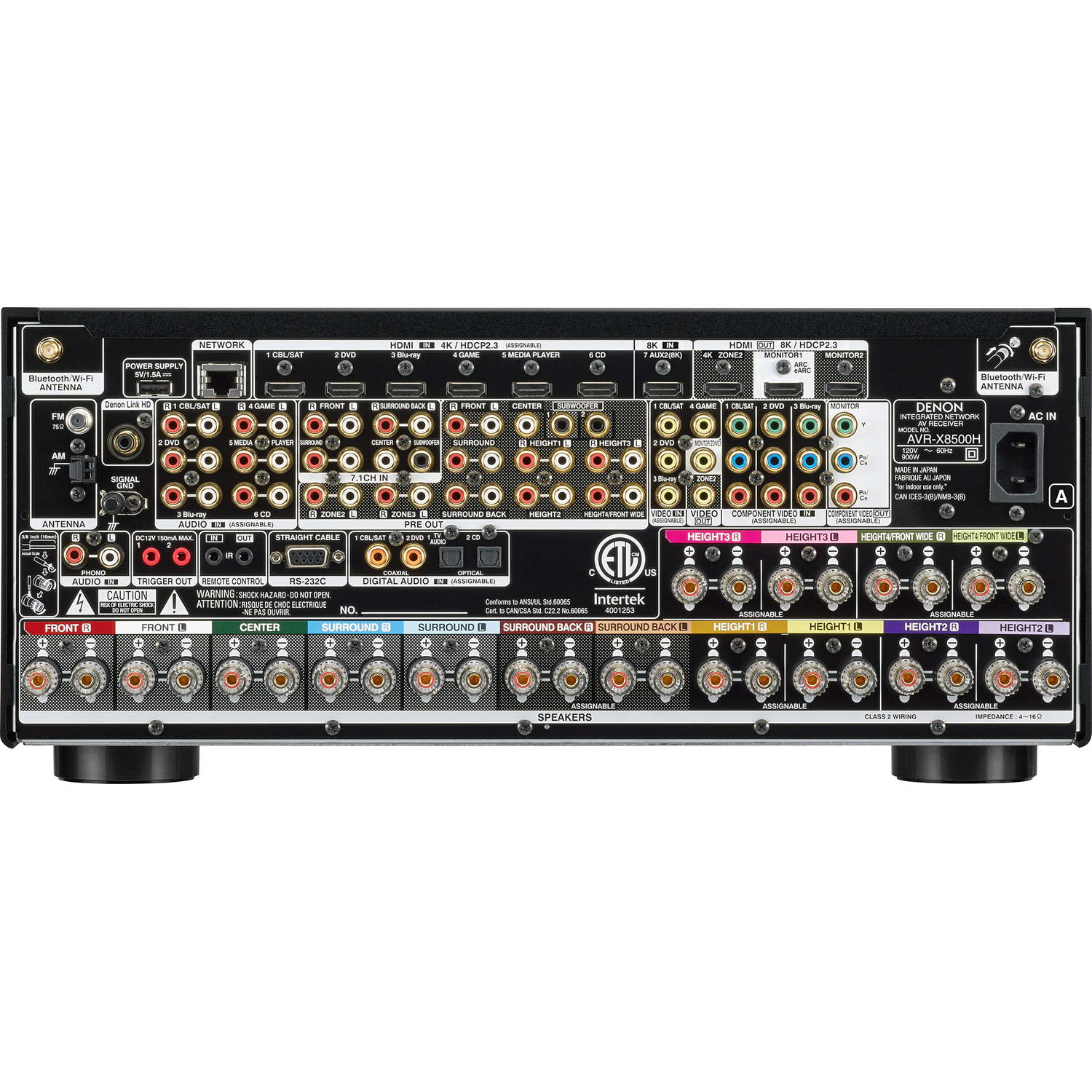 DENON AVR-X8500H BACK