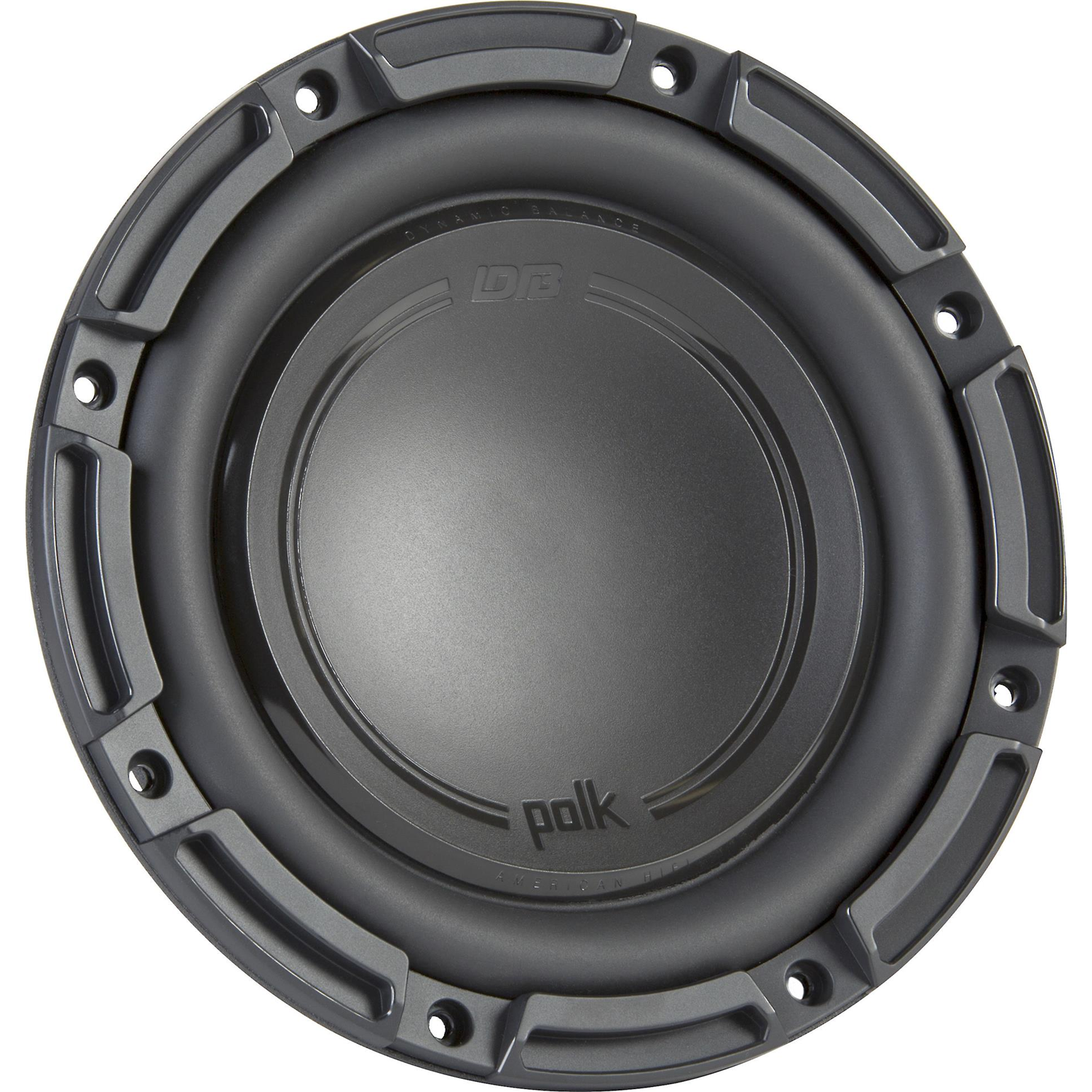POLK AUDIO DB 842 DVC DB+ Series ShallowMount 8" Dual 4ohm Subwoofer