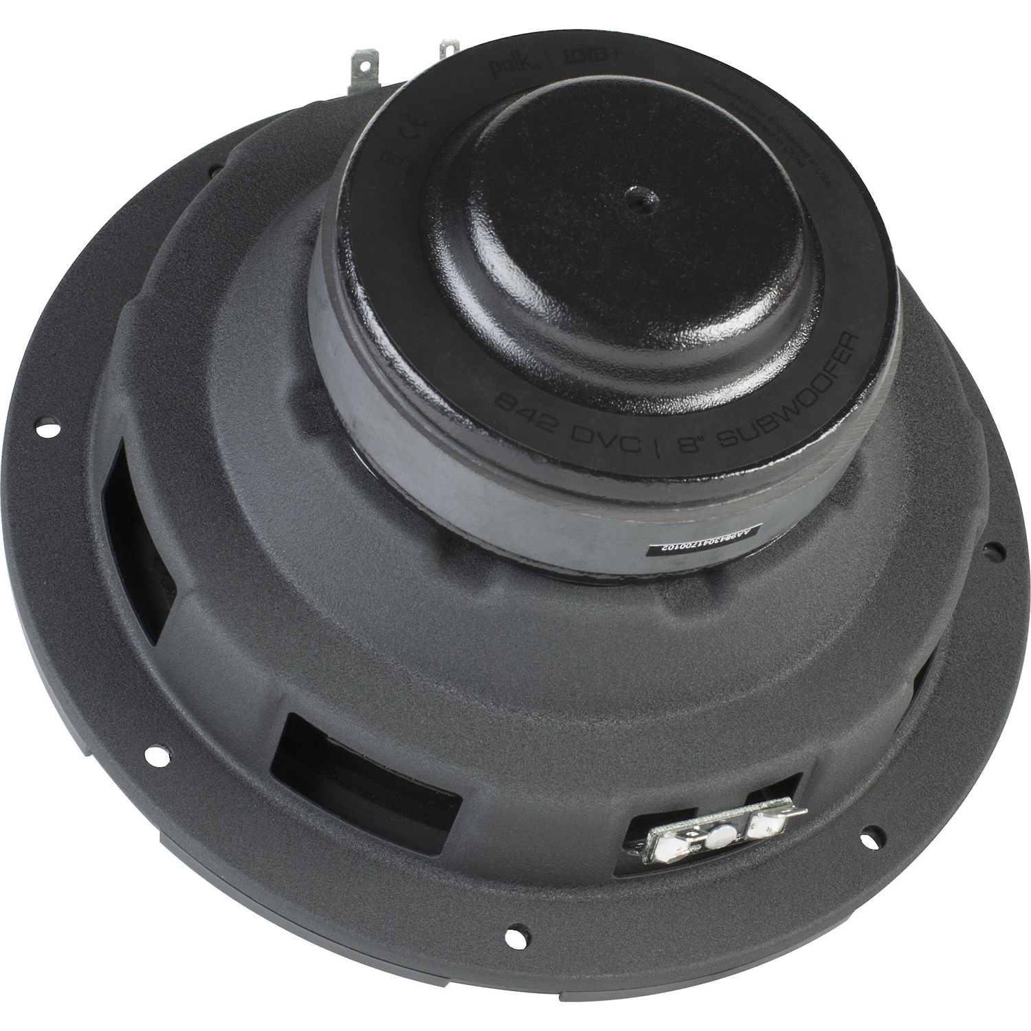 POLK AUDIO DB 842 DVC DB+ Series ShallowMount 8" Dual 4ohm Subwoofer